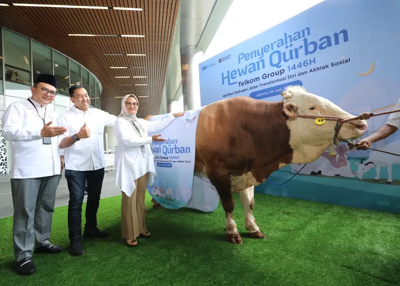 Telkom Salurkan 946 Hewan Kurban Idul Adha 1446 H ke 62.000 Penerima