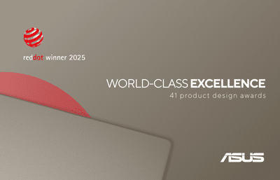 ASUS Raih 41 Penghargaan Red Dot Design Awards 2025